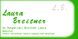 laura breitner business card